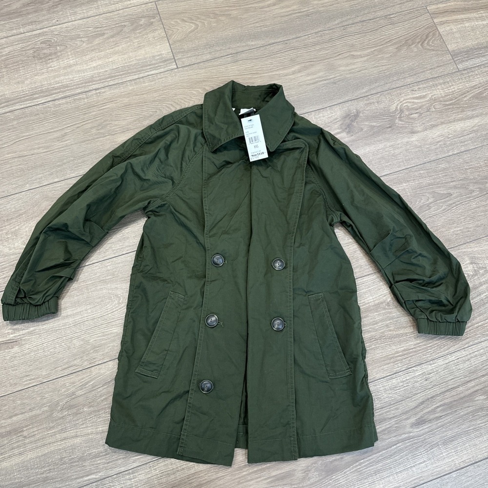 Cabi Expedition Jacket Olive Green Double Breasted 5478 Womens Size XXS NWT‎